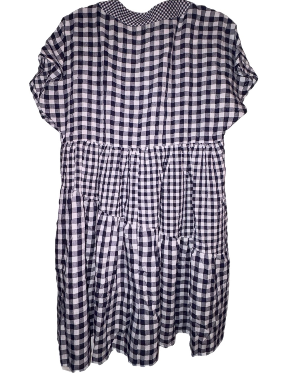 NWT Anthropologie 11 1Tylho Gingham Babydoll Dress Size Medium - Picture 7 of 9